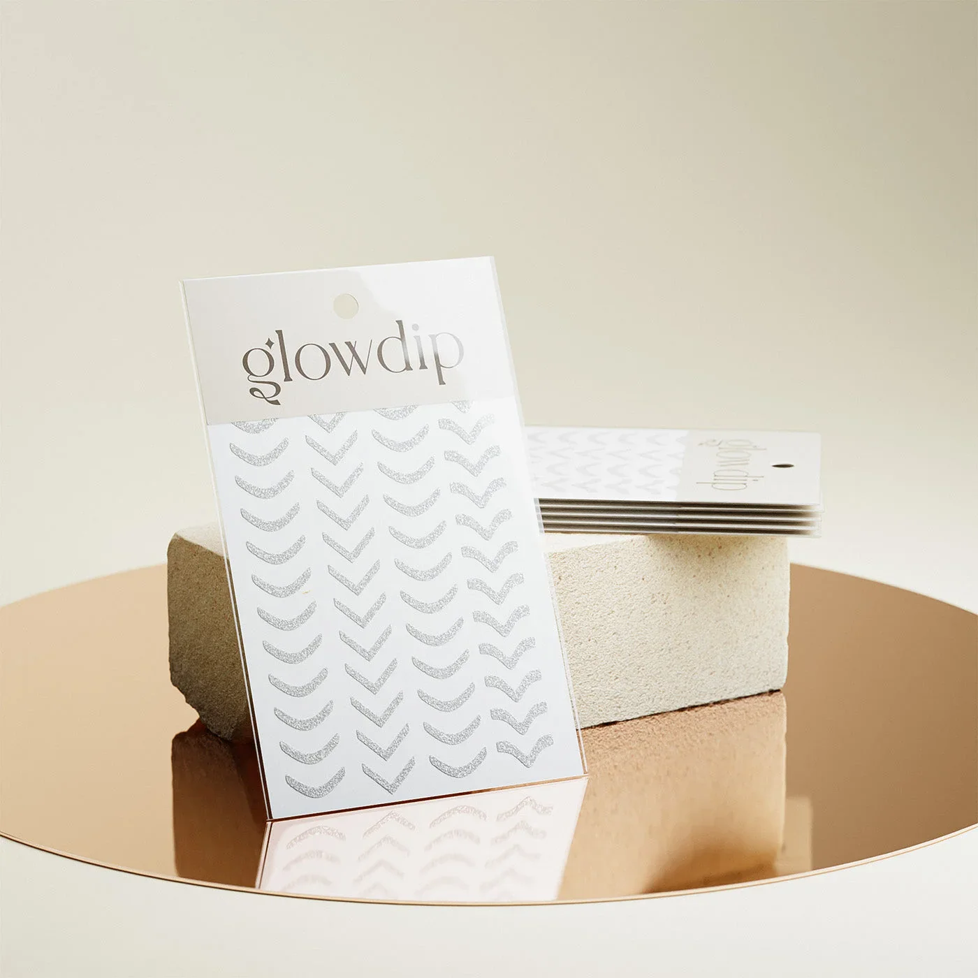 French Sticker - Zilver Glitter - Image 2